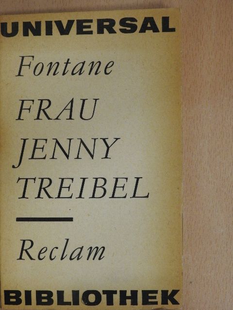 Theodor Fontane - Frau Jenny Treibel [antikvár]