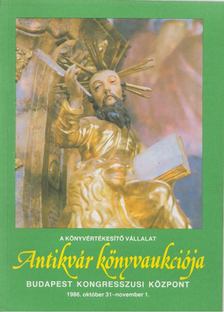 Fehér Alajos (szerk.), Gerő Zsuzsa (szerk.) - A Könyvértékesítő Vállalat antikvár könyvaukciója 1986. október 31-november1. [antikvár]