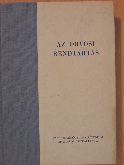 Az orvosi rendtartás [antikvár]