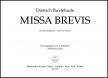 BUXTEHUDE - MISSA BREVIS FÜR FÜNF STIMMEN (WILLIBALD GURLITT)