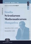 Pálfy P.P., Juhász I., Sági G. - Studia Scientiarum Mathematicarum Hungarica [antikvár]