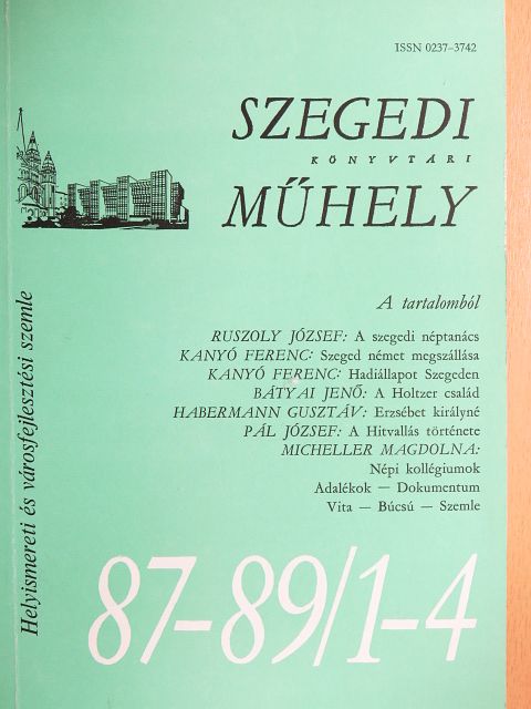Apró Ferenc - Szegedi könyvtári műhely 1987-1989/1-4. [antikvár]