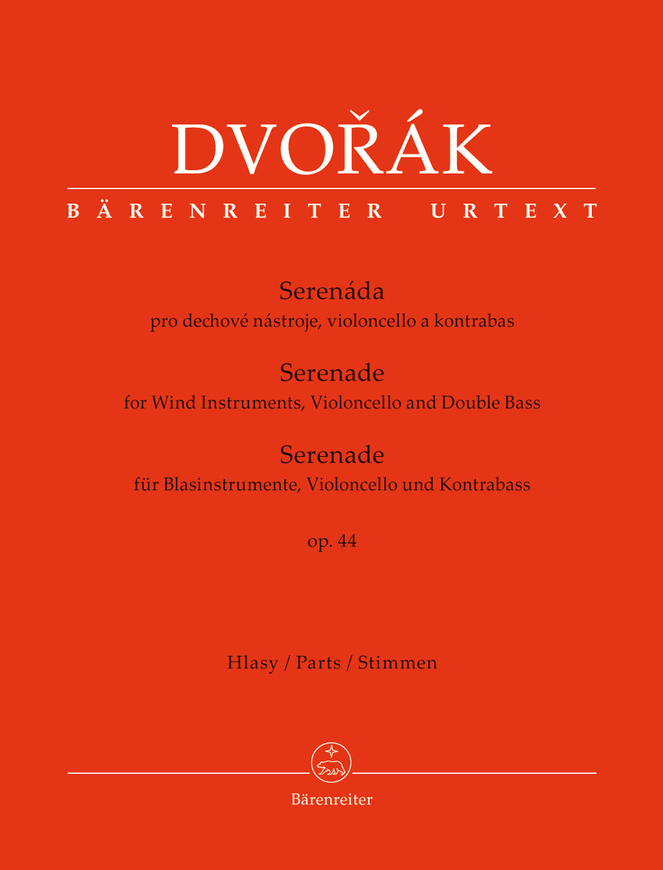 DVORÁK, ANTONÍN - SERENADE FÜR BLASINSTRUMENTE, VIOLONCELLO UND KONTRABASS OP.44, PARTS