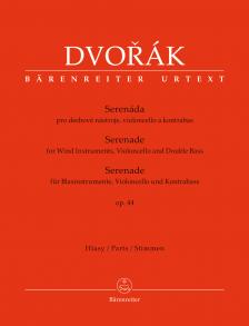 DVORÁK, ANTONÍN - SERENADE FÜR BLASINSTRUMENTE, VIOLONCELLO UND KONTRABASS OP.44, PARTS