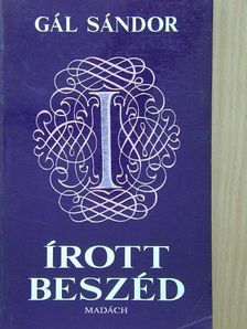 Gál Sándor - Írott beszéd [antikvár]