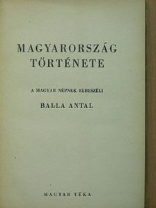 Balla Antal - Magyarország története [antikvár]