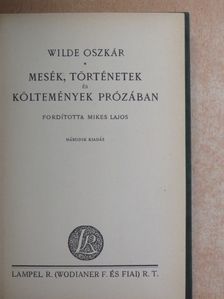 Wilde Oszkár - Mesék, történetek és költemények prózában [antikvár]