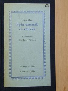 Goethe - Epigrammák és xéniák [antikvár]