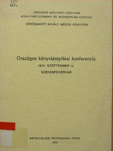 Békés György - Országos könyvtárépítési konferencia [antikvár]