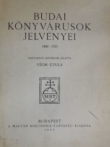 Végh Gyula - Régi Magyar Könyvkiadó- és Nyomdászjelvények I. [antikvár]