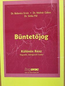 Dr. Belovics Ervin - Büntetőjog [antikvár]