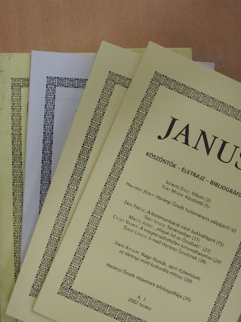 Buda Béla - Janus 2002. tavasz X. 1-3. [antikvár]