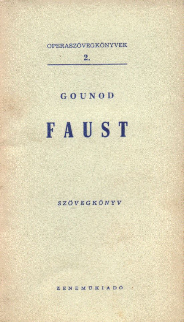 GOUNOD - Faust [antikvár]