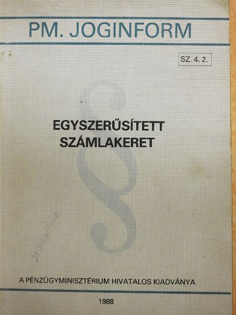 Katona József - Egyszerűsített számlakeret [antikvár]