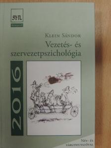 Buda Béla - Vezetés- és szervezetpszichológia [antikvár]