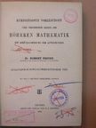 Dr. Robert Fricke - Kurzgefasste Vorlesungen über verschiedene Gebiete der höheren Mathematik mit Berücksichtigung der Anwendungen [antikvár]