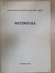 Rohovszky Rudolf - Matematika [antikvár]