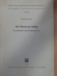 Ernst Haag - Der Mensch am Anfang [antikvár]