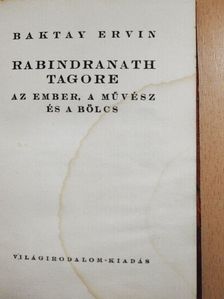Baktay Ervin - Rabindranath Tagore [antikvár]