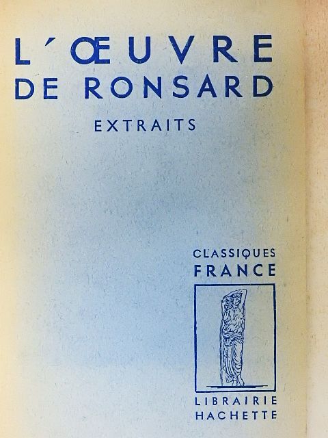 Pierre de Ronsard - L'Oeuvre de Ronsard [antikvár]