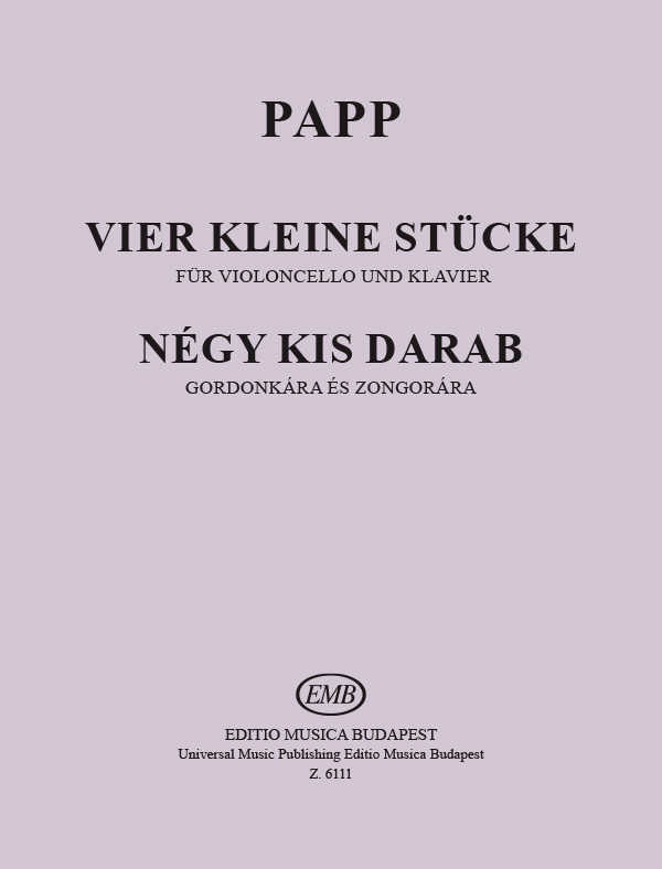 Papp Lajos - NÉGY KIS DARAB GORDONKÁRA ÉS ZONGORÁRA
