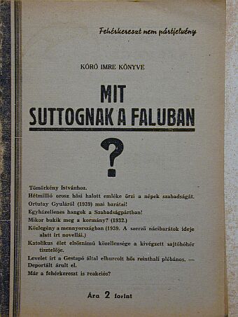 Kóró Imre - Mit suttognak a faluban? [antikvár]