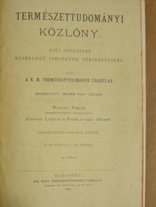 Természettudományi Közlöny 1901. január-december [antikvár]