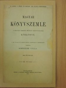 Czakó Elemér - Magyar Könyvszemle 1901. július-szeptember [antikvár]