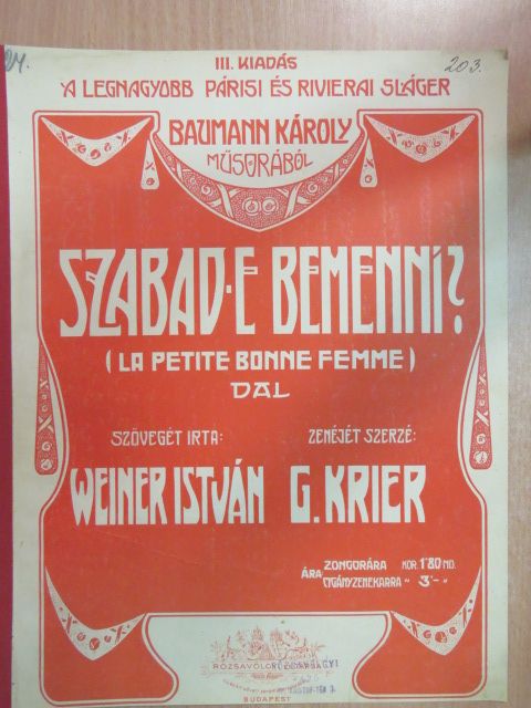 G. Krier - Szabad-e bemenni? [antikvár]