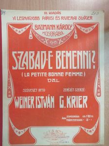 G. Krier - Szabad-e bemenni? [antikvár]