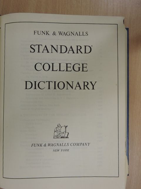 Funk & Wagnalls Standard College Dictionary [antikvár]
