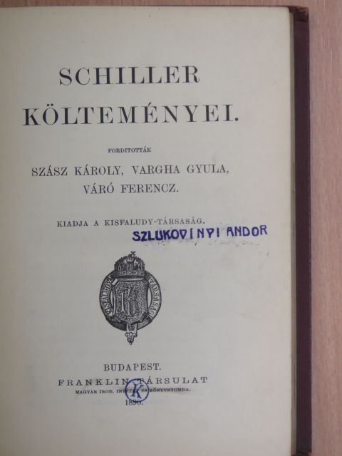 Friedrich Schiller - Schiller költeményei [antikvár]