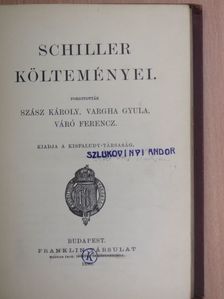 Friedrich Schiller - Schiller költeményei [antikvár]