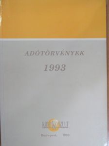 Adótörvények 1993 [antikvár]