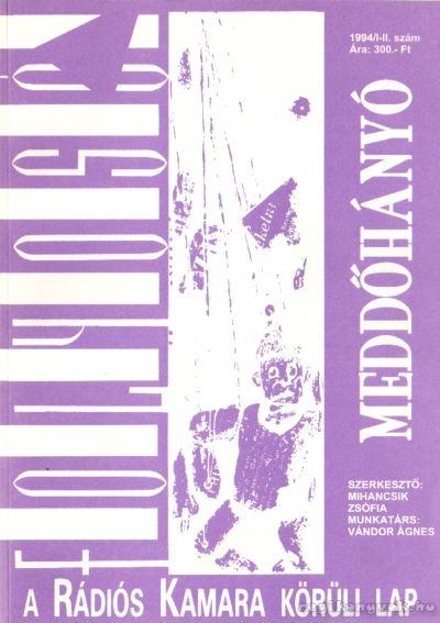 Mihancsik Zsófia - Folyosó 1994/I-II. szám - Meddőhányó [antikvár]