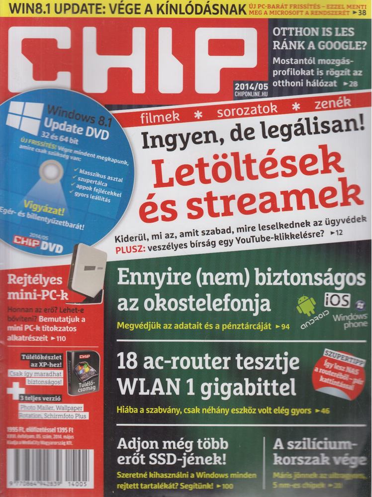 Harangozó Csongor - CHIP magazin 2014/05. [antikvár]