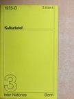 Dr. Hartwig Beseler - Kulturbrief März 1975 [antikvár]