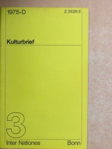 Dr. Hartwig Beseler - Kulturbrief März 1975 [antikvár]