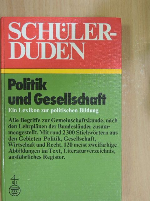 Schülerduden Politik und Gesellschaft [antikvár]