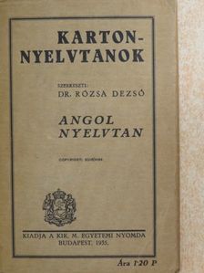 Angol nyelvtan [antikvár]