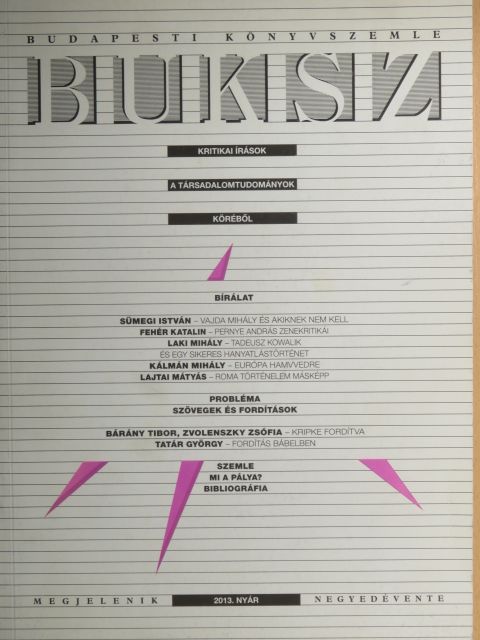 Fehér Katalin - Buksz 2013. nyár [antikvár]