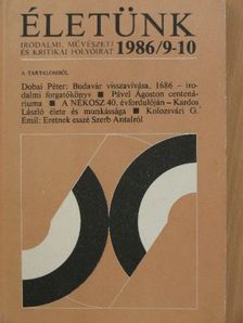 Apáti Miklós - Életünk 1986/9-10. [antikvár]