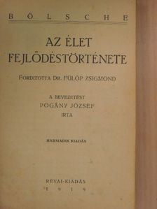 Bölsche - Az élet fejlődéstörténete [antikvár]