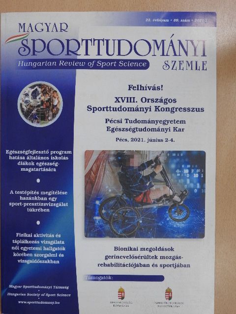 Cselik Bence - Magyar sporttudományi szemle 2021/1 [antikvár]