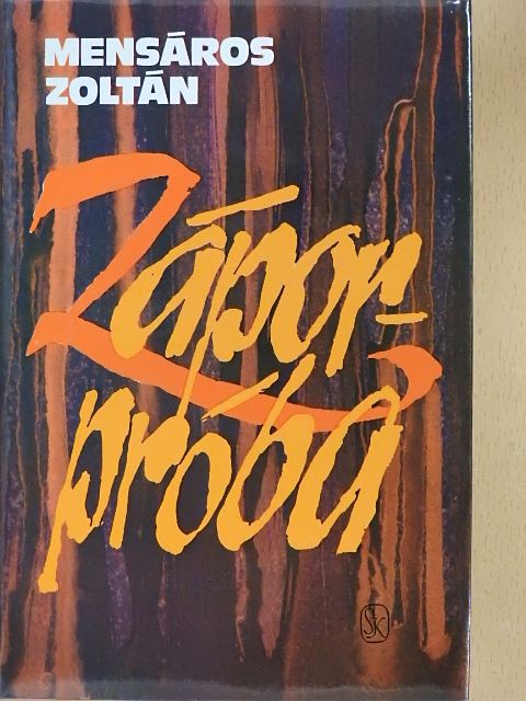 Mensáros Zoltán - Záporpróba [antikvár]
