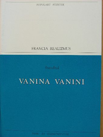 Henri Beyle - Vanina Vanini (Elbeszélések) [antikvár]