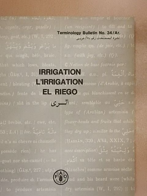 Selected terms of irrigation [antikvár]