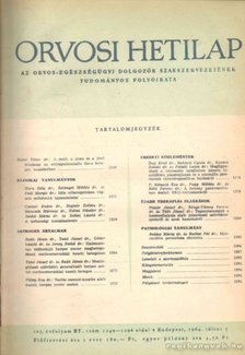 TRENCSÉNI TIBOR - Orvosi Hetilap 1964 I-II. (teljes évfolyam) [antikvár]