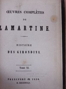 Alphonse de Lamartine - Histoire des Girondins 4. [antikvár]