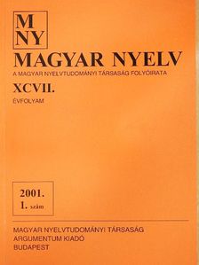 Bokor József - Magyar Nyelv 2001. március [antikvár]